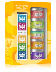 Organic Herbal Teas gift set + tea infuser