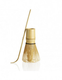 Bamboo matcha whisk and scoop