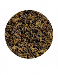 Organic Spearmint green tea - Loose leaves in pouch 100g